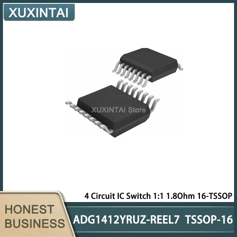 

5 шт./лот ADG1412YRUZ-REEL7 ADG1412YRUZ 4 Circuit IC Switch 1:1 1,8ohm 16-TSSOP
