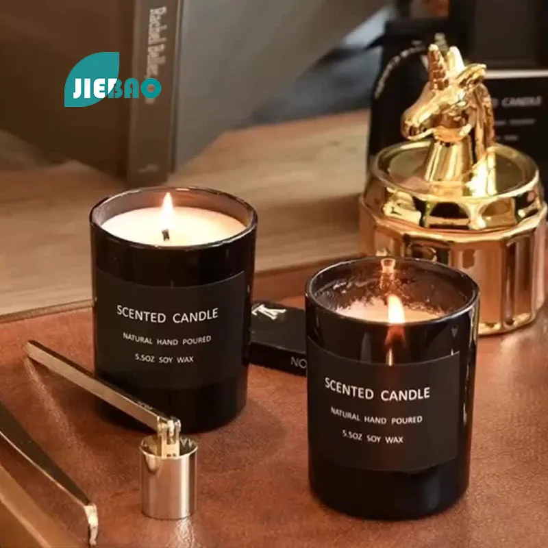 

Scented Candles Glass Bottles Jar Soybean Wax Natural Persistent Fragrance Smokeless Combustion Bath Relax Handmade Gifts
