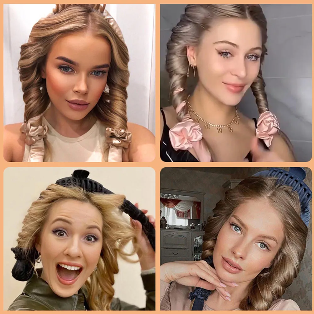 

haar rollers accesorios No heat curling iron heatless curls para el cabello beauty tools products curlers kappers benodigdheden