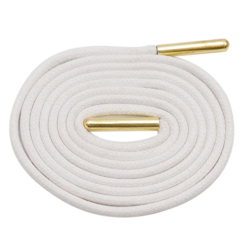 Coolstring Official Waxed Lacets 100pairs Bulk Order Durable Shoelaces Sneaker Fashion Laces Golden Metal Aglets Cheap Wholesale