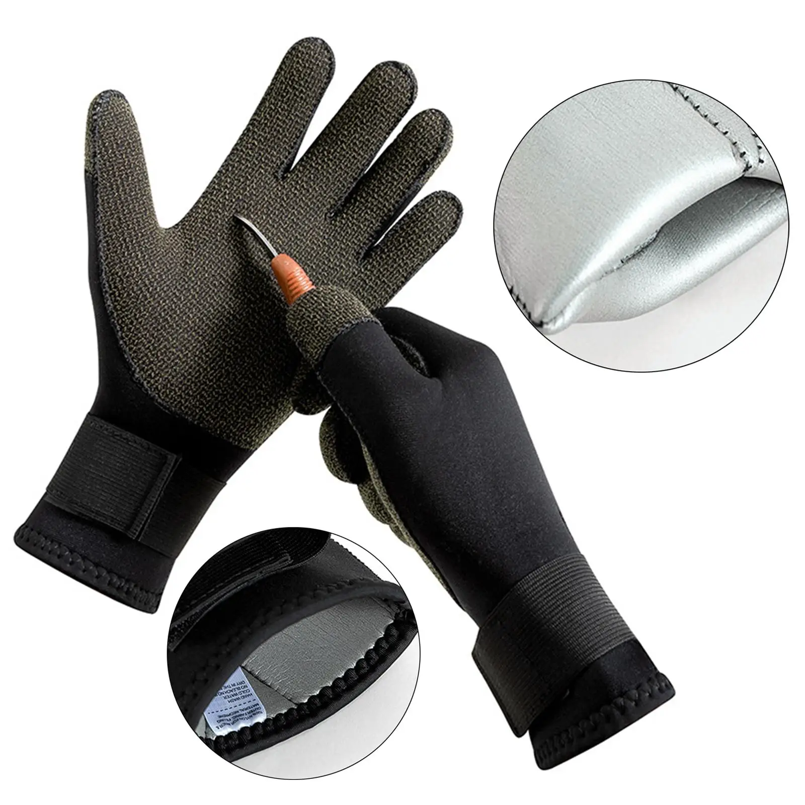 

3mm Neoprene Wetsuit Gloves Nonslip Water Sports Surfing Scuba Diving Gloves