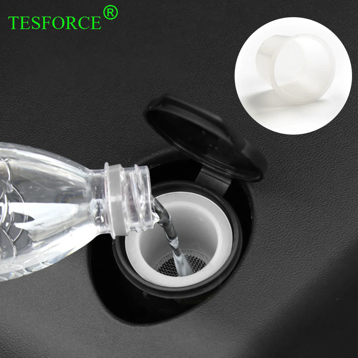 

For Tesla ModelY/3 2021-2023 Glass Water Filter Wiper Anti-blocking Funnel Slot for Glass Water Filler In The Frunk Nylon Filter