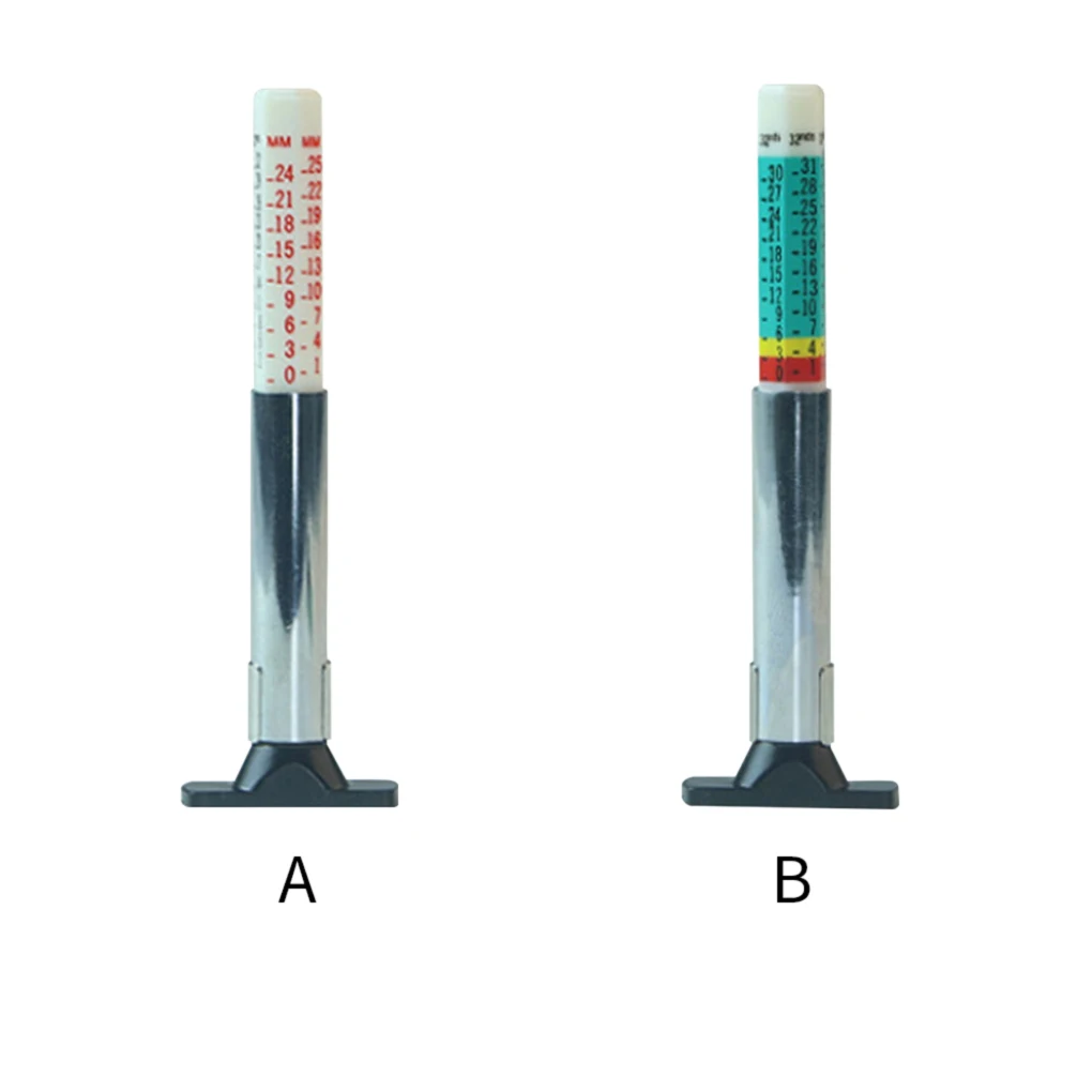 

Измеритель глубины протектора автомобильных шин, портативный автомобильный прибор для измерения протектора колеса из нержавеющей стали, тип 1