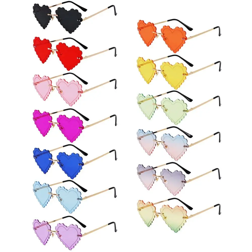 

Модные солнцезащитные очки с защитой UV400, Винтажные Солнцезащитные очки в форме сердца для женщин, солнцезащитные очки с металлической опра...