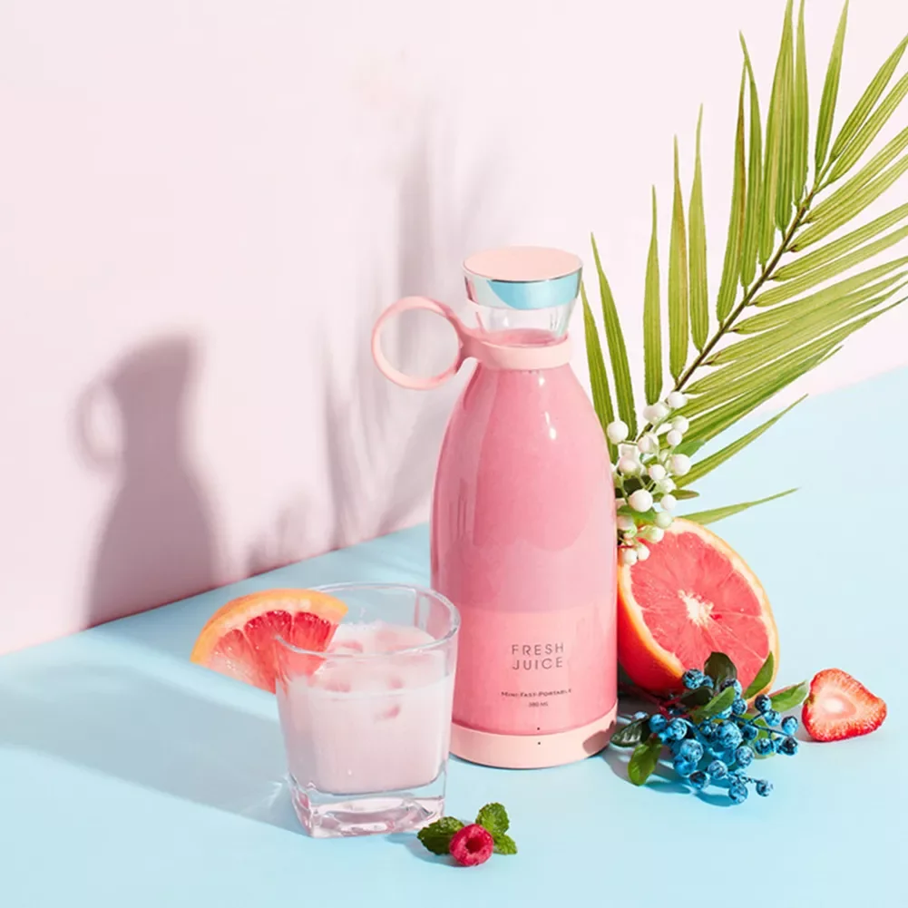 

Portable Juicer Blender Fresh Fruit Milkshake Multifunction Juice Machine USB Wireless Attraction Charging