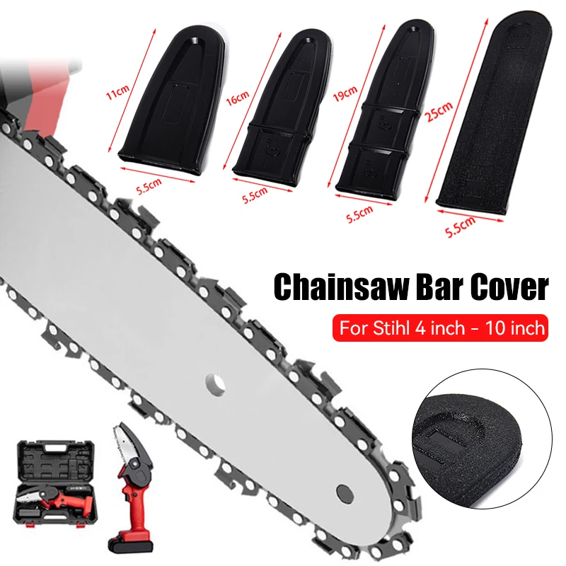

4/6/8/10inch Chainsaw Bar Protect Cover Pruning Saw Guide Plate Cover Scabbard Protector Electric Chain Saw Chainsaw Accessories