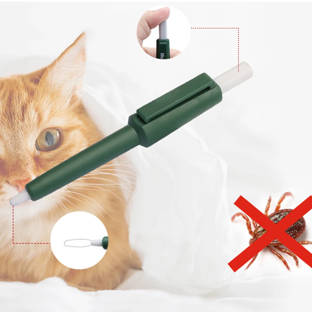 

Pets Lice Catching Pen Portable Dog Ticks and Fleas Removal Tweezer Cat Lice Catcher Pet Grooming Supplies Dropshipping