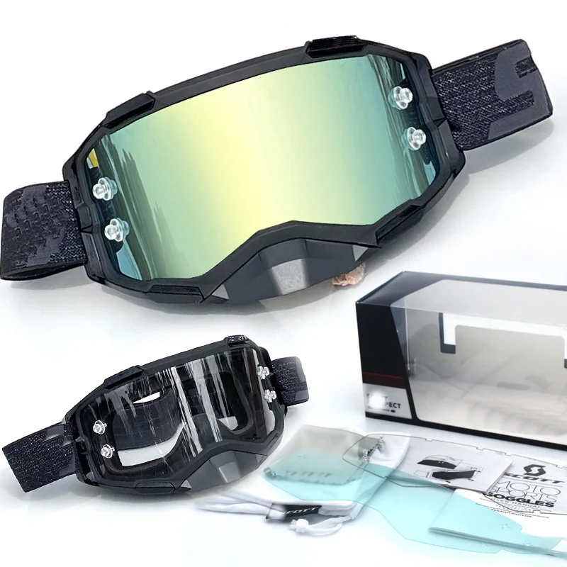 

1 коробка солнцезащитных очков для мотокросса, очки для езды на мотоцикле, внедорожник, безопасные солнцезащитные очки, линзы, аксессуары дл...