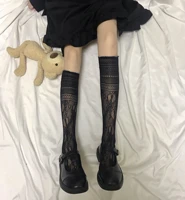 lolita cream puffs calf socks japanese lovely girl heart hollow lace socks stacked stacked socks two jk socks