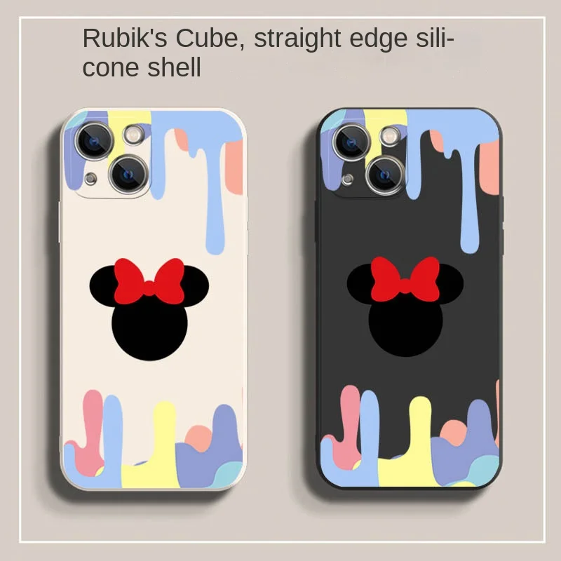

Bandai Disney Rainbow Phone Case Shockproof Protective Cover for Iphone 13 12 11 Pro Mini XS MAX 7 8 X XR Silicone Soft Cover