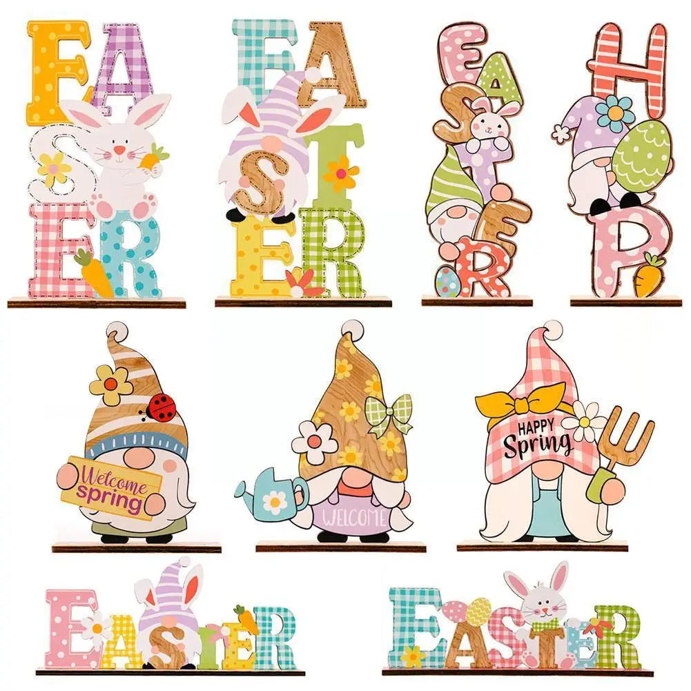 

Пасхальные весенние искусственные пасхальные украшения для дома, яйца кролика, искусственные игрушки, Безликий гном «сделай сам» для детей...