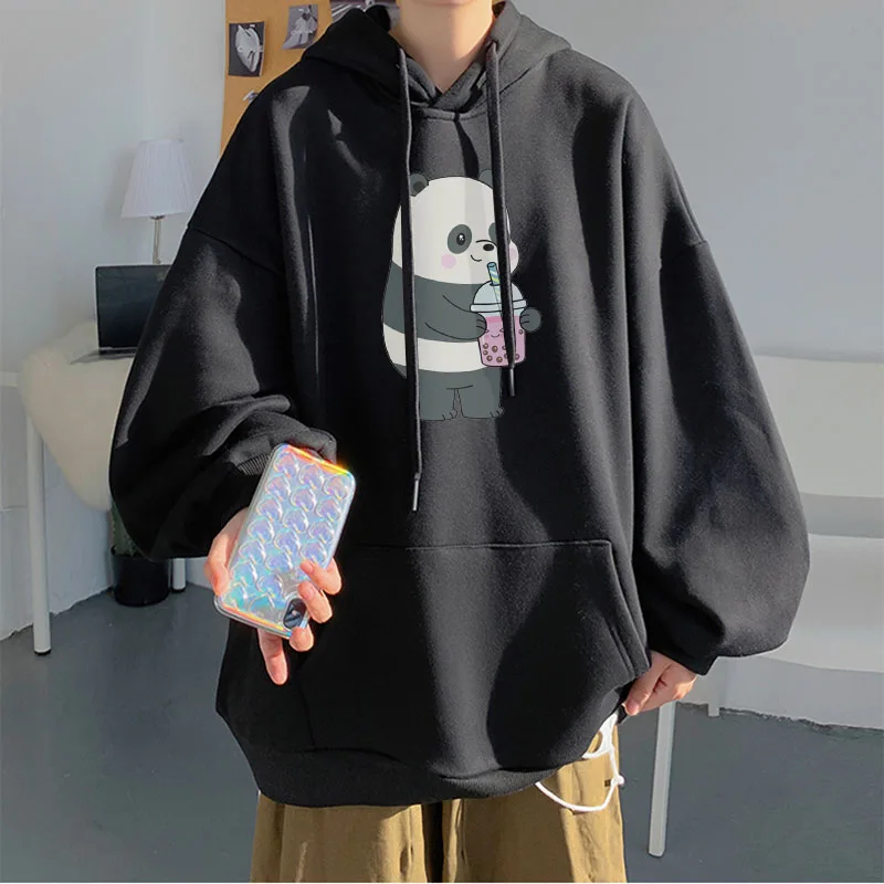 

Japanese Anime Hoodies Panda Print Men Women Pullovers Hoodies Sweatshirts Oversized Fashion All-match Hoody Tops Mens Hoodies