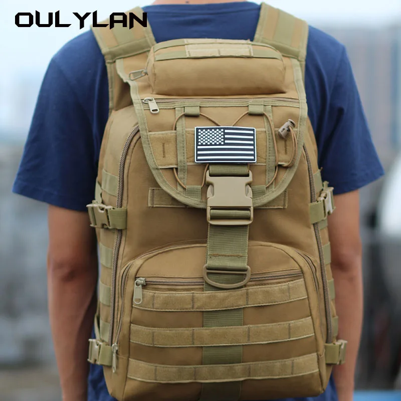 Уличный камуфляжный рюкзак Oulylan для путешествий большой вместимости для мужчин и женщин Кемпинг Многофункциональный тактический рюкзак X7 меч
