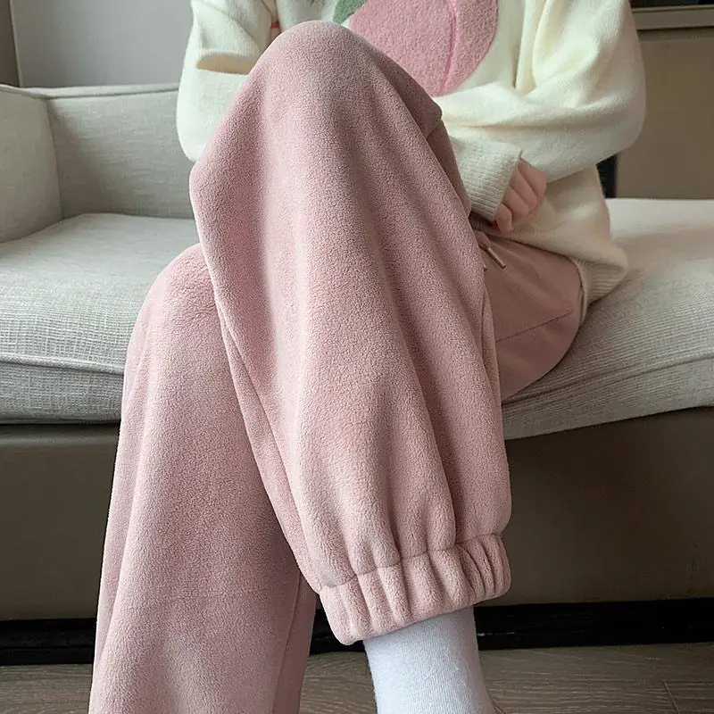 Женские однотонные спортивные брюки с высокой талией