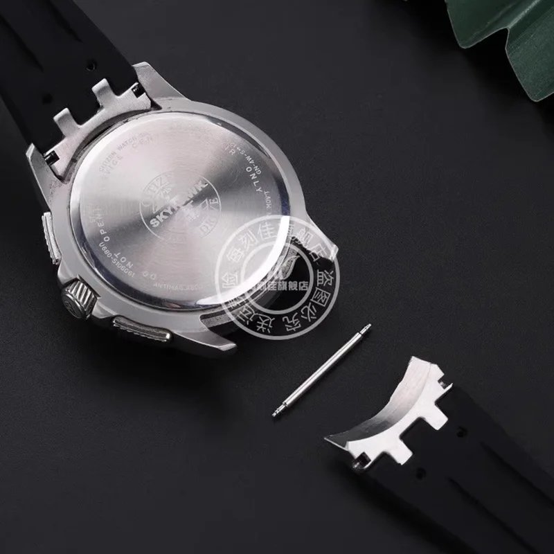 Силиконовый браслет для Citizen Sky Eagle JY8051-59E-08E JY8050 ремешок часов из нержавеющей стали