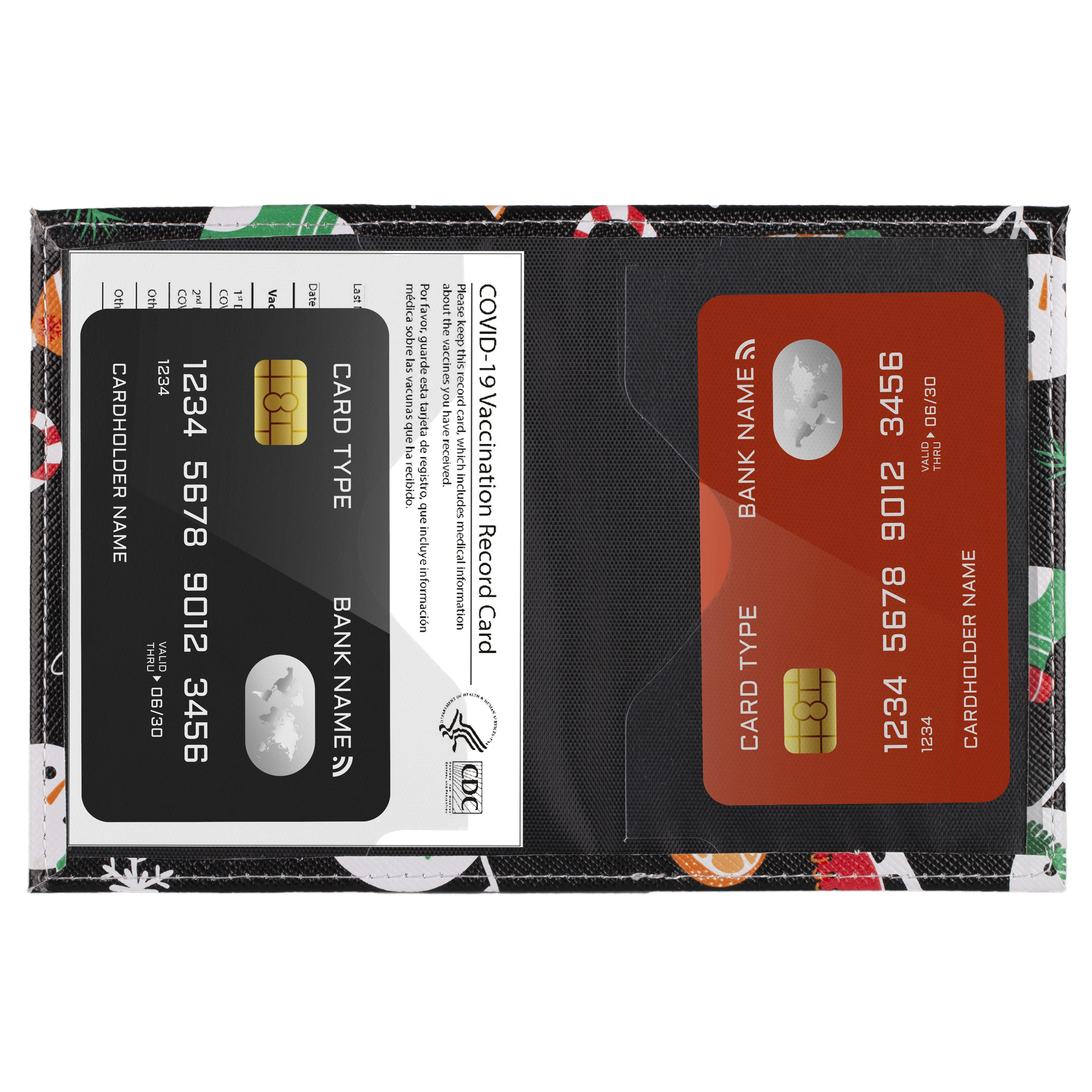 Кошелек с мультяшным рождественским принтом Симпатичная модная сумка из