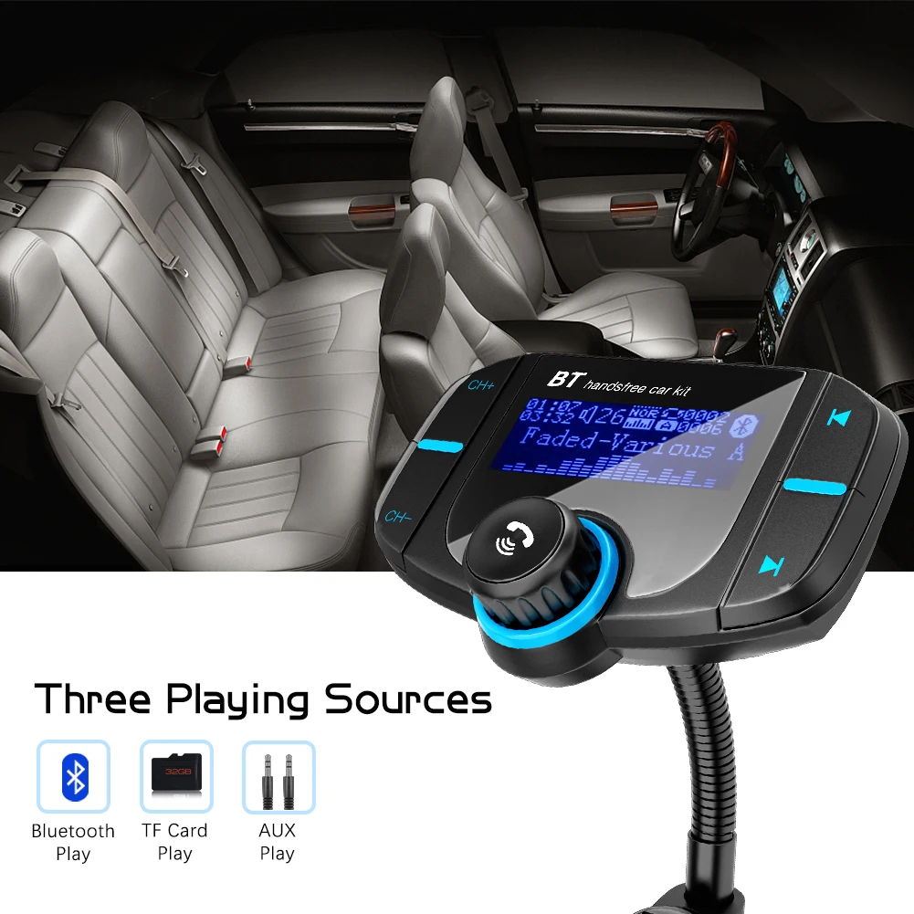 FM-трансмиттер с поддержкой Bluetooth и двумя USB-портами |