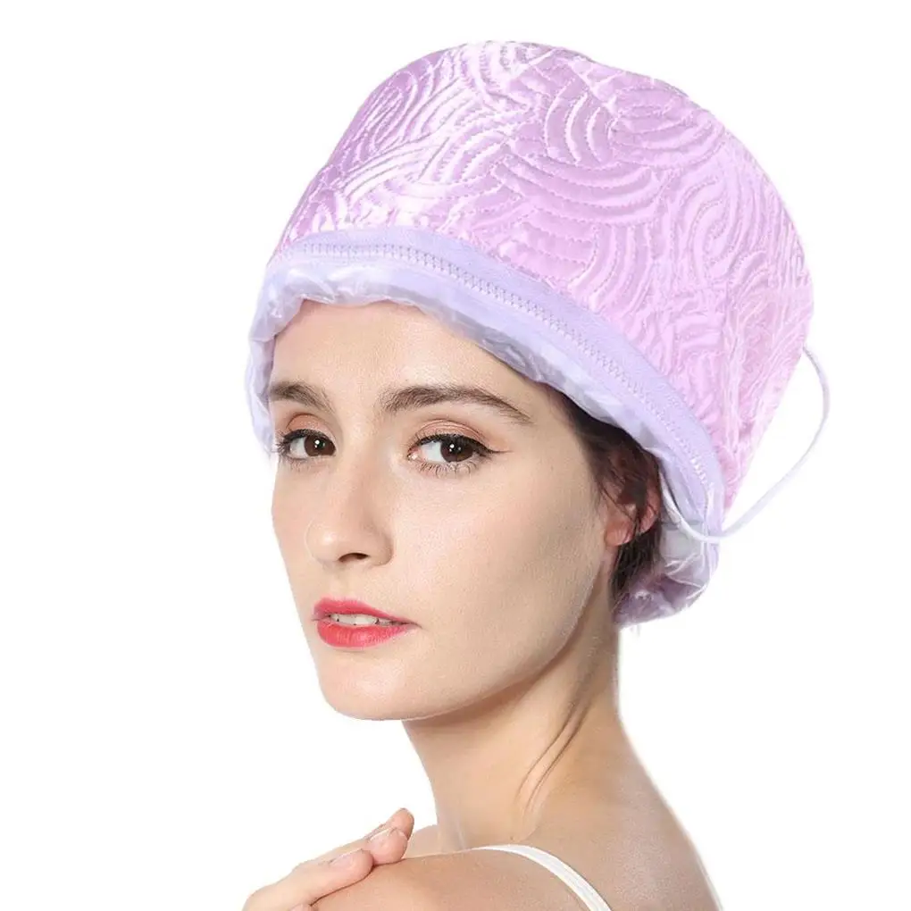 

220V Detachable Electric Hair Steamer Cap Temperature Control Heating Cap Hair Caring Tool EU