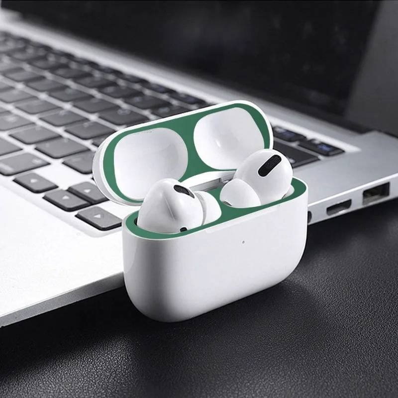 Фото Пылезащитная наклейка для Apple AirPods Pro, ультратонкая металлическая пылезащитная защитная пленка для наушников AirPods Pro 2, наклейка для очистки №5