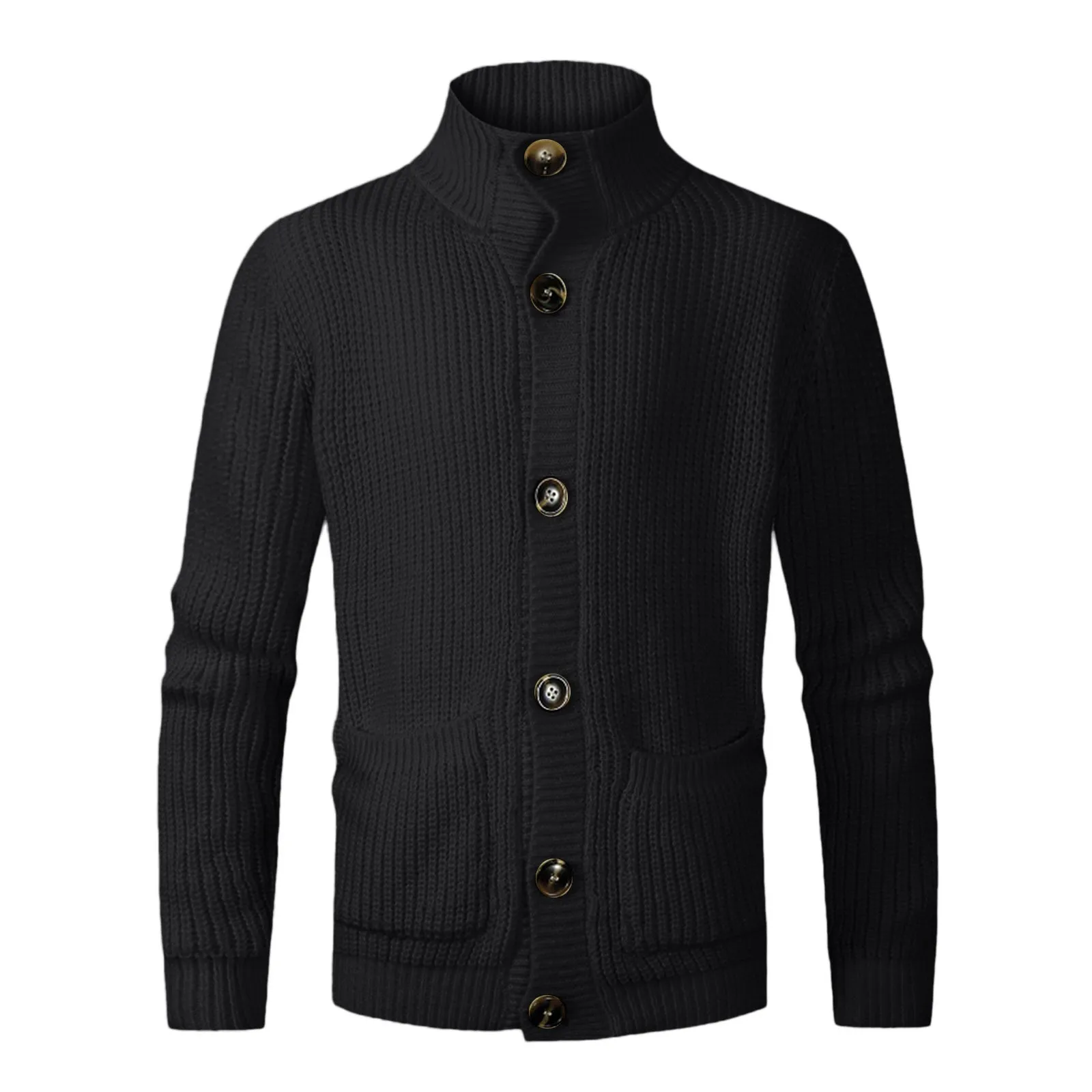 

Мужские длинные пальто, зимние Костюмные мужские пальто, мужская куртка средней длины, Мужская модная однотонная шерстяная вязаная Мужская...