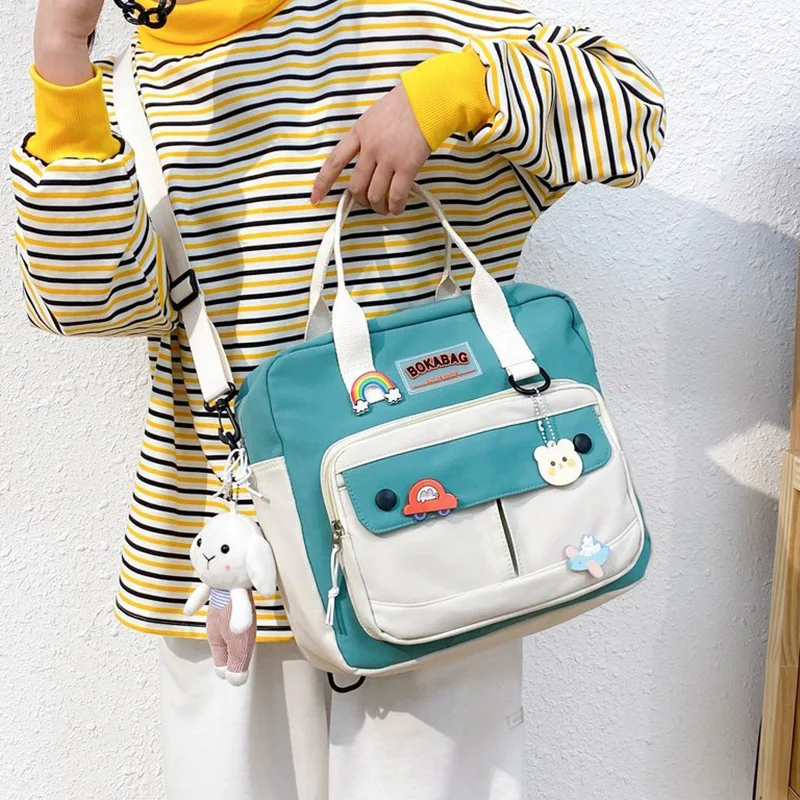 

Нейлоновая вместительная школьная сумка для маленькой девочки, милые дамские и детские сумочки, красивые студенческие сумки на ремне