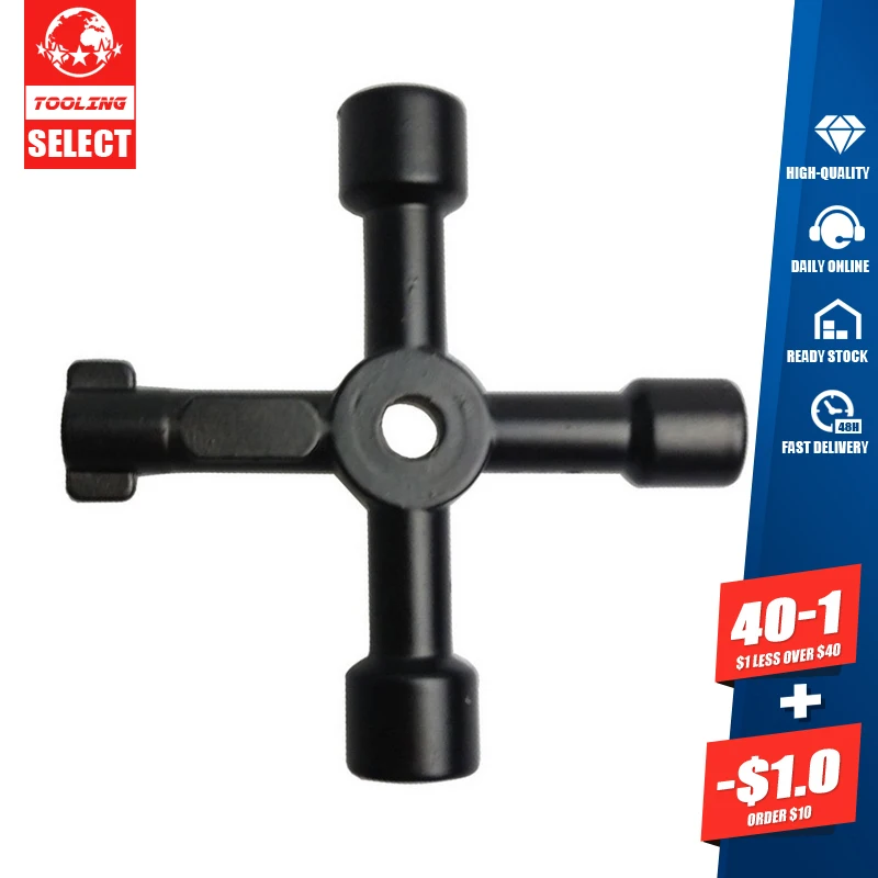 4 In 1 Universal Key Wrench Square Triangle Train Electrical Cupboard Box Elevator Cabinet Switch |