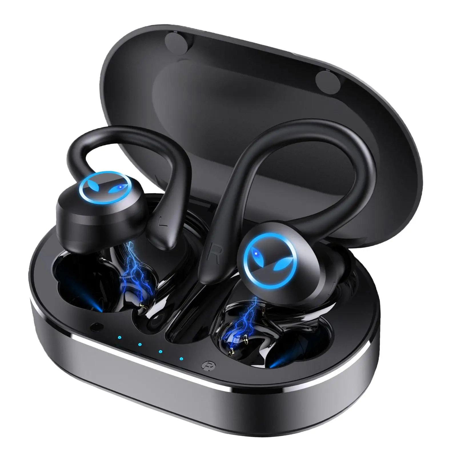 

Earhook earplugs with Charging Case IPX7 for Gaming Sports Jogging