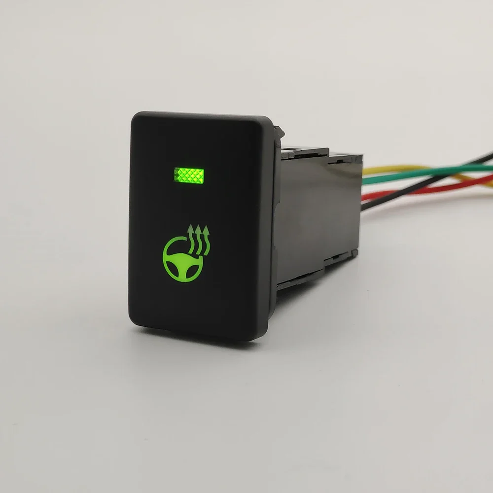 

1 шт. светодиодный светильник на рулевом колесе, кнопка управления подогревом для Toyota RAV4 Camry Prius Corolla PRADO