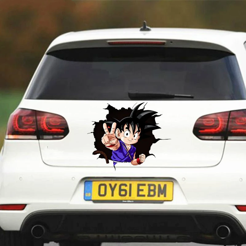 

Светоотражающая Виниловая наклейка для Goten Anime 3D Ball Z, 15 см * 13 см