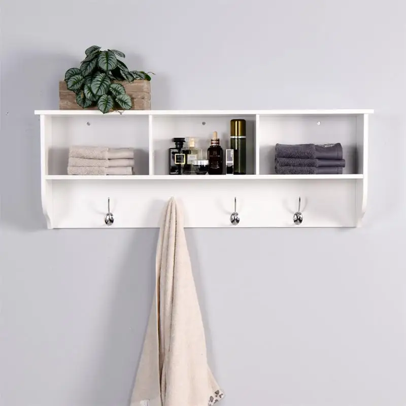 

Multipurpose Wall Organizer Hook Coat Rack Cloth Hanger Hook Bathroom Robe Towel Holder Rack Kitchen Wooden Shelf Hook Furniture
