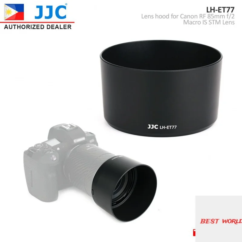 

JJC LH-ET77 BLACK Lens hood for Canon RF 85mm f/2 Macro IS STM Lens MVP CAMERA