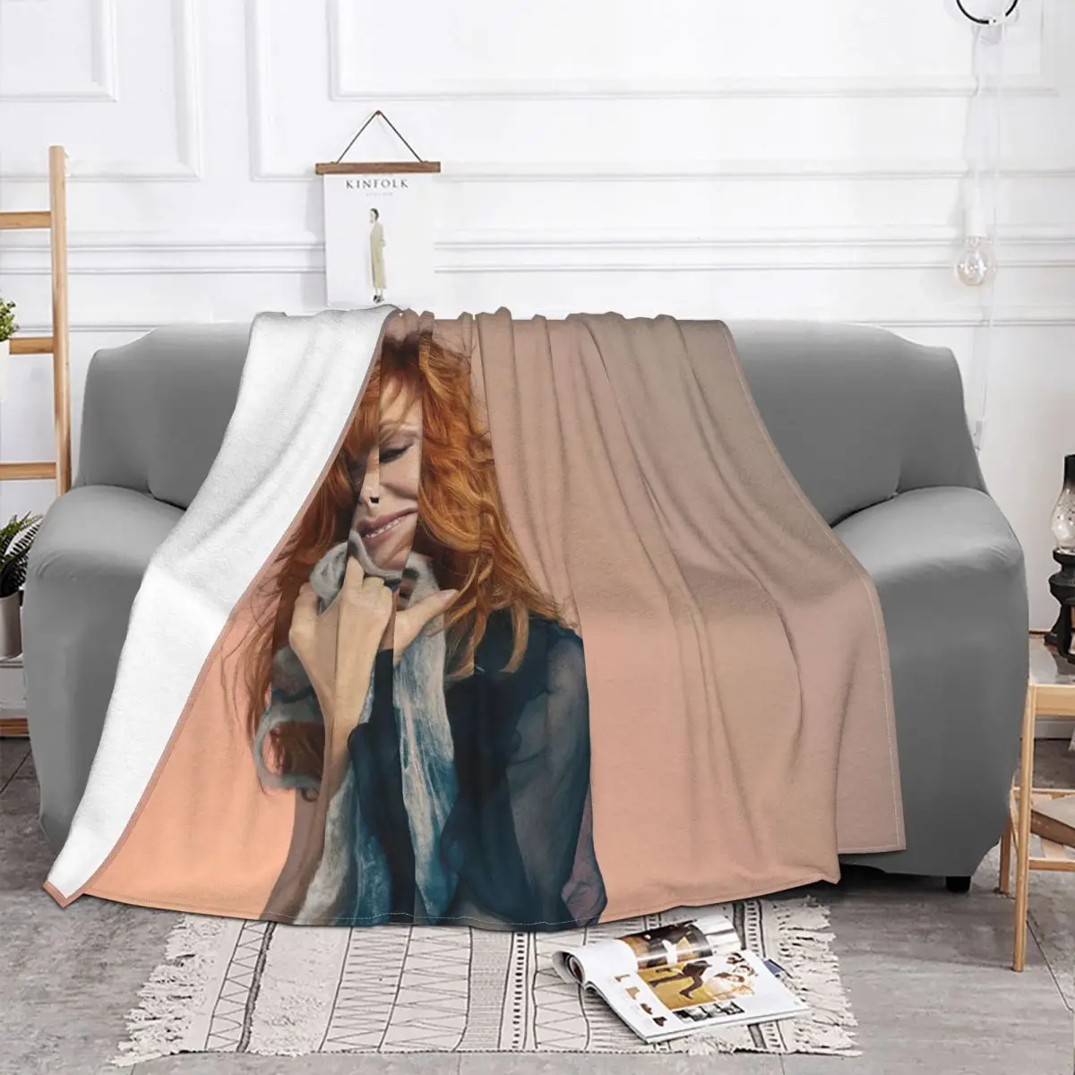 Mylene фермер двойной размер постельное белье одеяло Покрывало шерстяное с