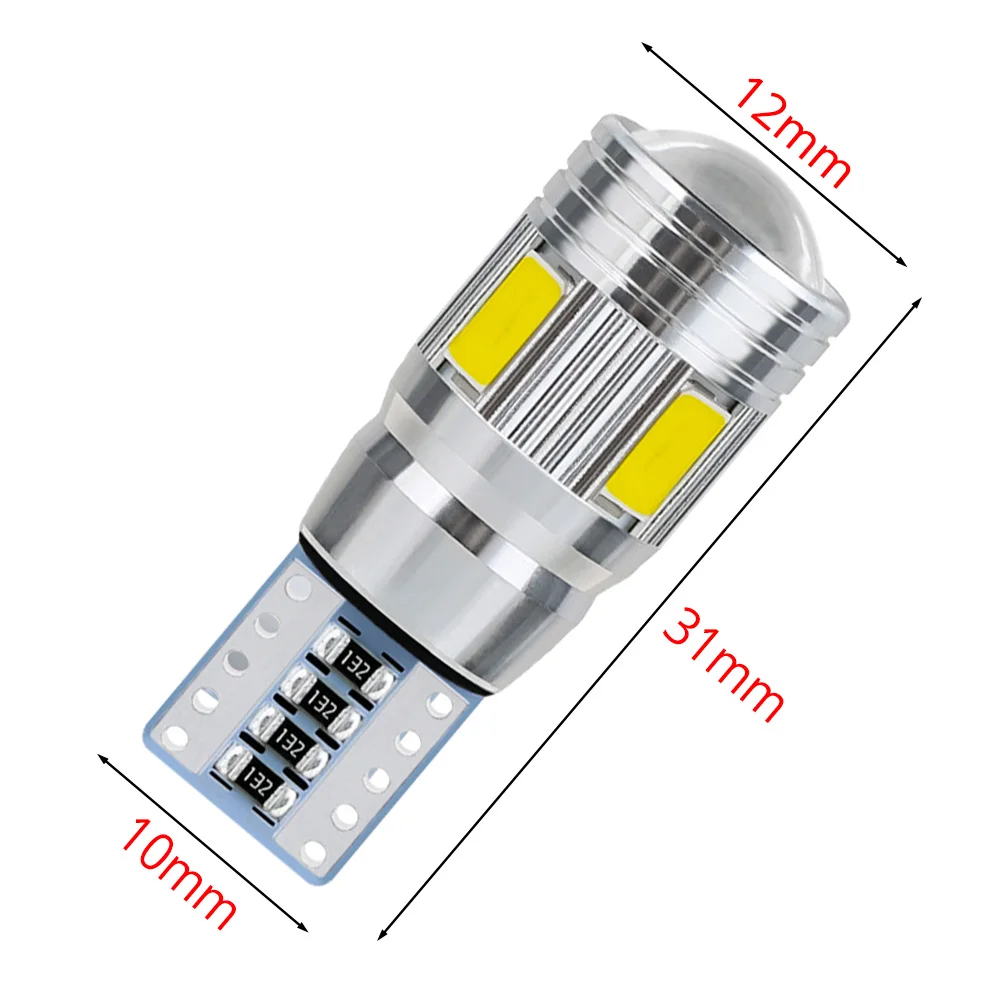 2 шт. светодиодные лампы T10 W5W CANBUS 6SMD 5630 | Автомобили и мотоциклы