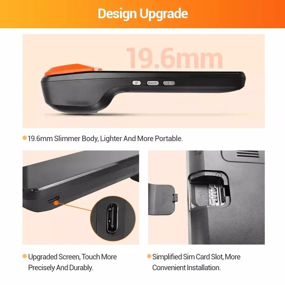 Мобильный счетчик Pos Machine 3G 4G Кассовый аппарат Кассир Ручной Android Терминальная