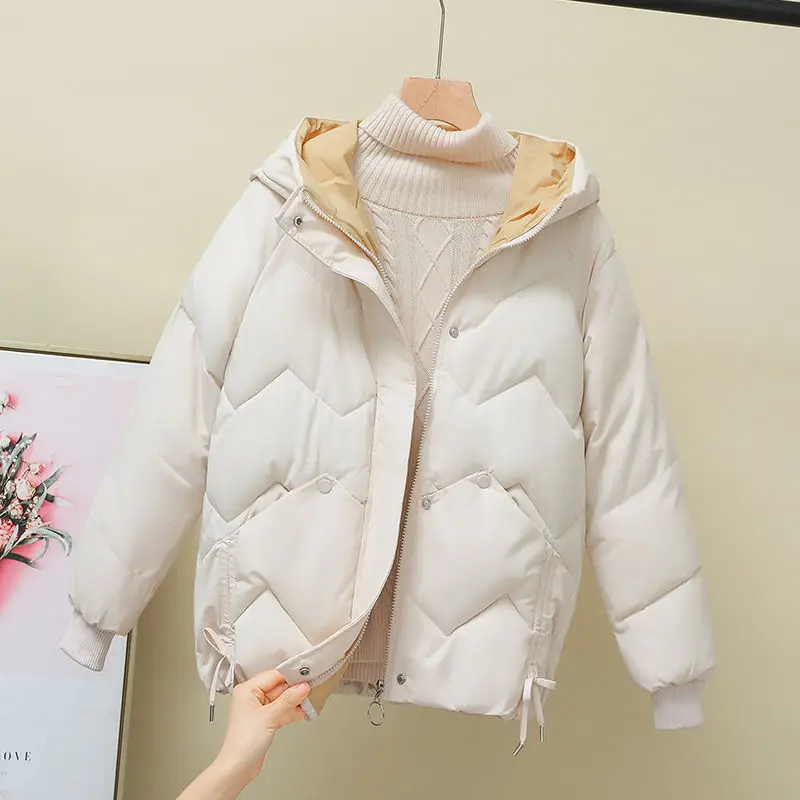 down Cotton-Padded Jacket for Women Winter 2023 Korean Style Loose Small Cotton-Padded Jacket Thick Fashion Short Cotton Coat