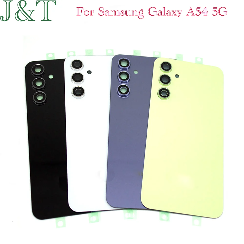 Стильная крышка батарейного отсека Samsung Galaxy A54 материал стекла совместимая с