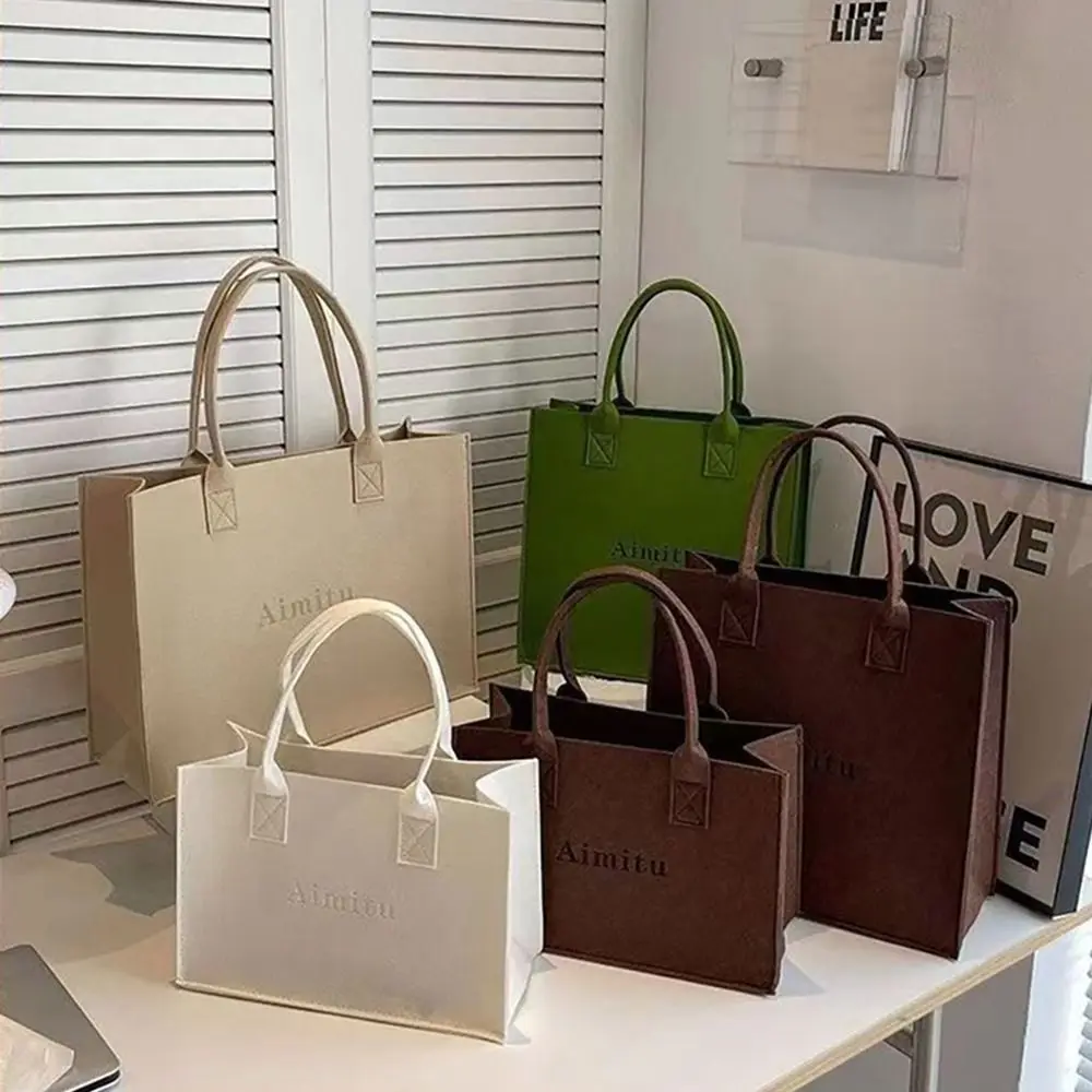 Женская фетровая сумка через плечо