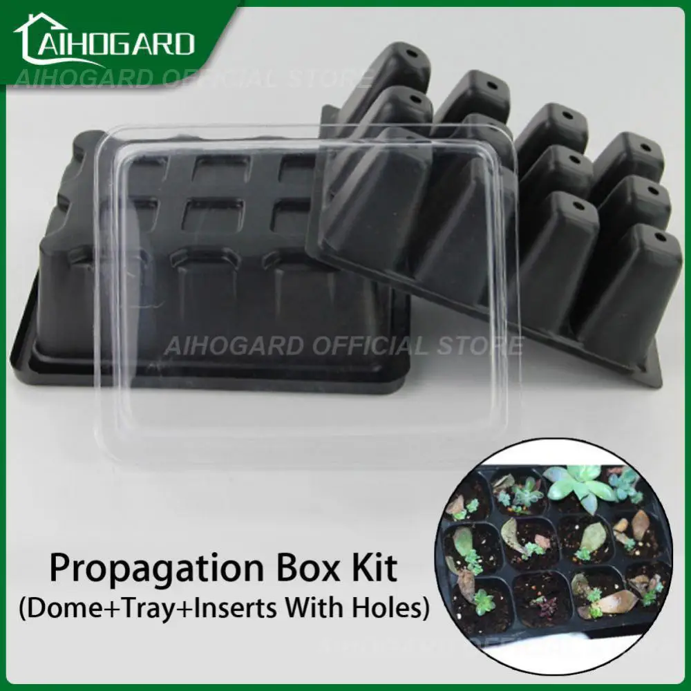 

Лотки для рассады с 12 отверстиями, лоток для запуска семян, лоток для роста растений, цветов, коробка для увеличения роста садовых семян
