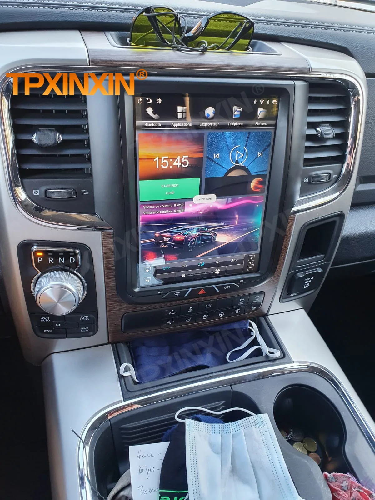 8 + 256GB Android 12 Carplay Radio Coche con Bluetooth per Dodge Ram 1500 3500 2013 2014 2015 2016 2017 GPS Automotive Multimedia