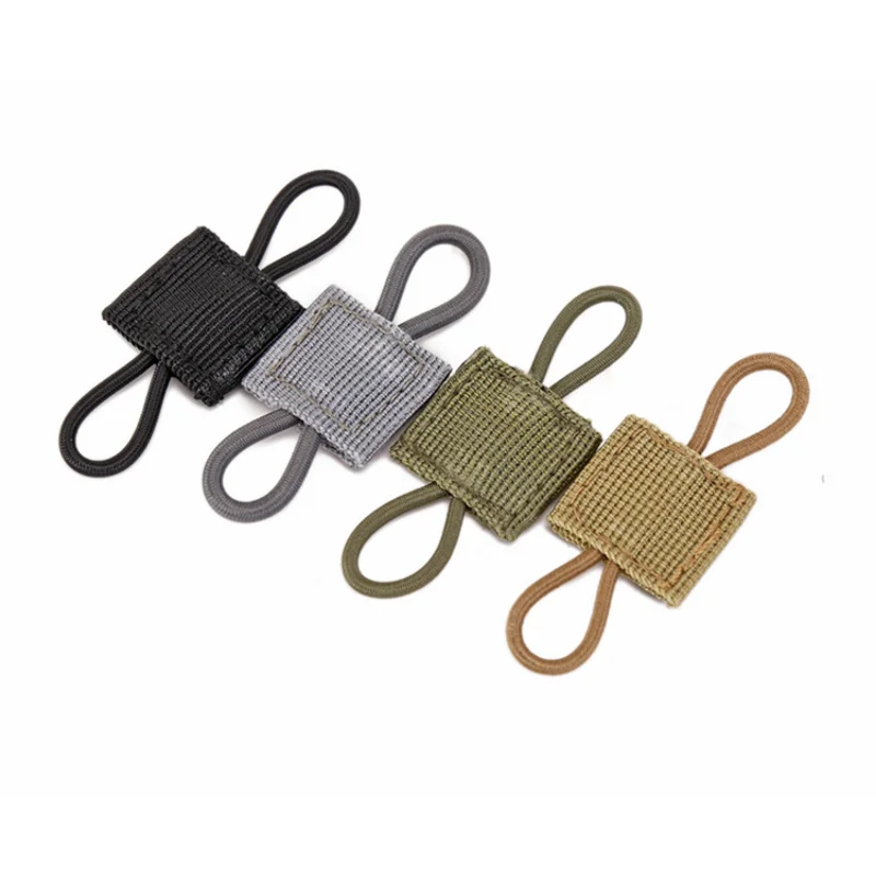 

Tactical Gear Holder Clip Molle Retainer Elastic Binding Ribbon Buckle for Vests Backpacks Bags Tactical Buckle