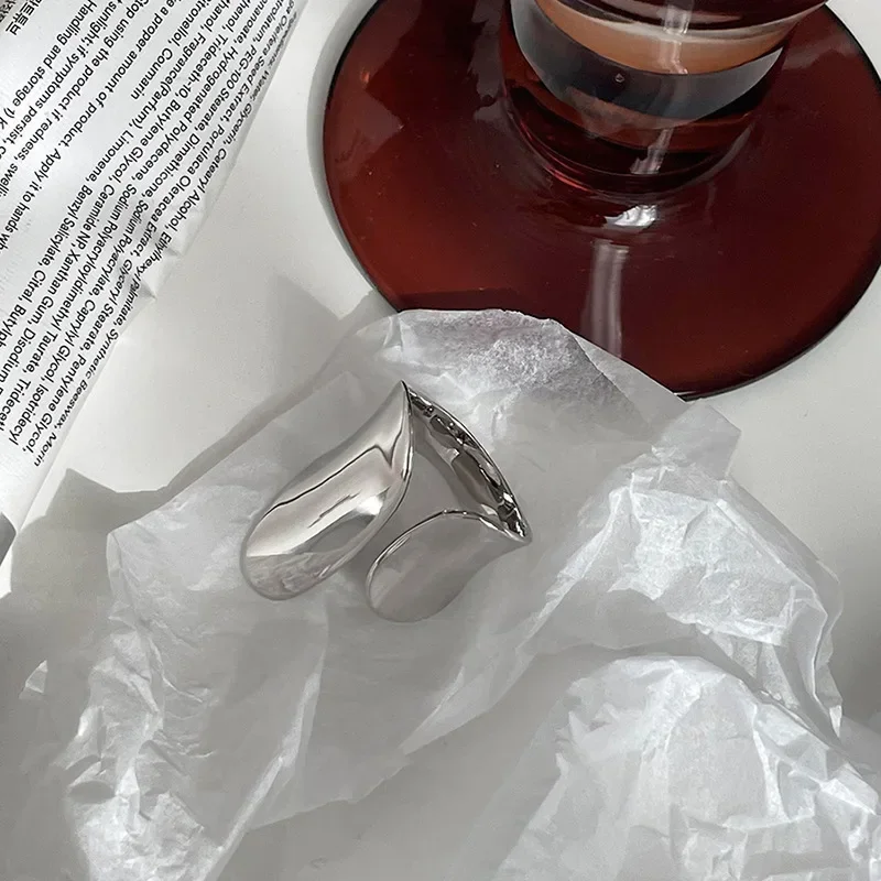 Минималистичные серебряные кольца на манжеты для женщин и пар