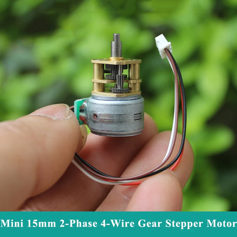 

Micro 15mm 15BY Gear Stepper Motor 2-Phase 4-Wire Mini Full Metal Gearbox Gear Stepping Motor DIY Smart Car Robot Monitor Camera