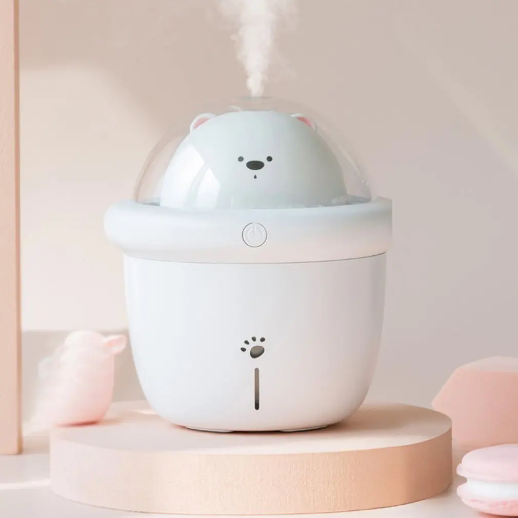 

Sturdy Space Bear Humidifier USB Air Diffuser 200ML Aroma Purifier Cool Mist Maker With Lamp Light For Car