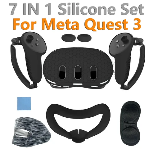 Силиконовый чехол для Meta Quest 3 7 в 1