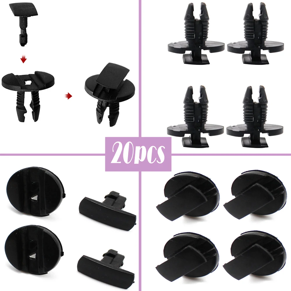 20 шт. автомобильный фиксатор заклепок зажим крепеж для бампера автомобиля