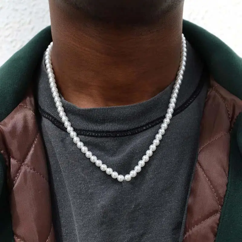 Retro Men's Necklace 6/8/10mm Hip Hop 