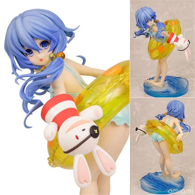

100% Original:DATE A LIVE Yoshino Splash Summer 21cm PVC Action Figure Anime Figure Model Toys Figure Collection Doll Gift