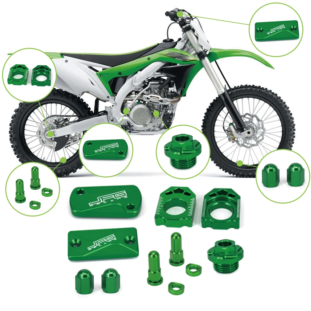 

Для KAWASAKI KX250 2005-2008 KX250F 04-16 KX450F 2006-2016 KLX450R 08-15 комплект крышки резервуара тормозной жидкости для мотоцикла