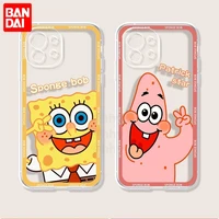 bandai spongebob squarepants potrik star cartoon phone case for honor 20 10 lite 20i 10i 9x 8a 8s 8x 7c 7a pro clear coque