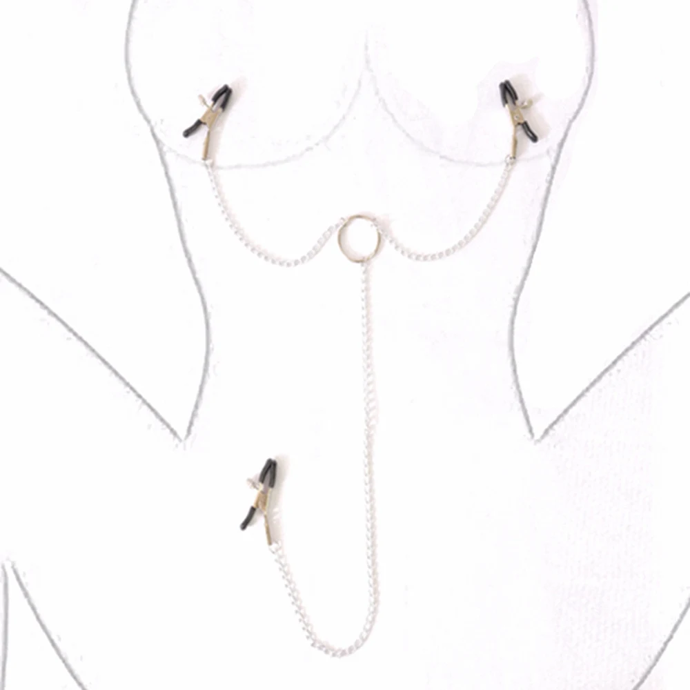 Нержавеющая сталь металлическая цепочка молочные зажимы для сосков зажим груди